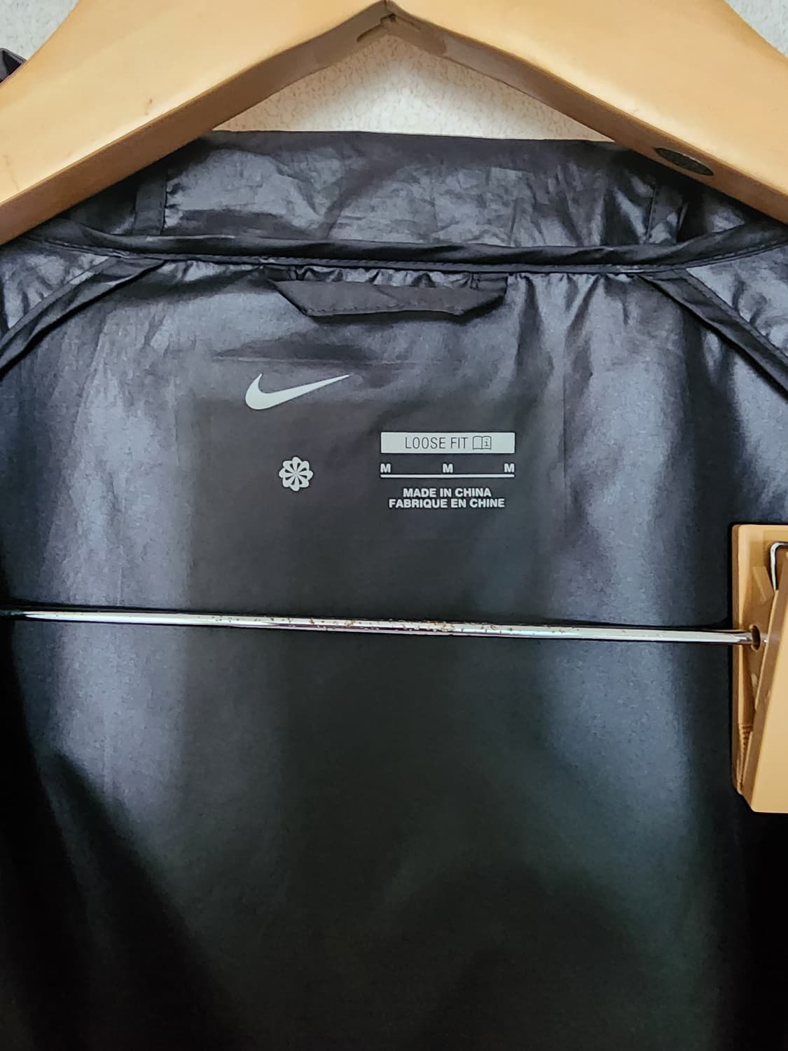 나이키 블랙 후드 바람막이 자켓 상품이미지3