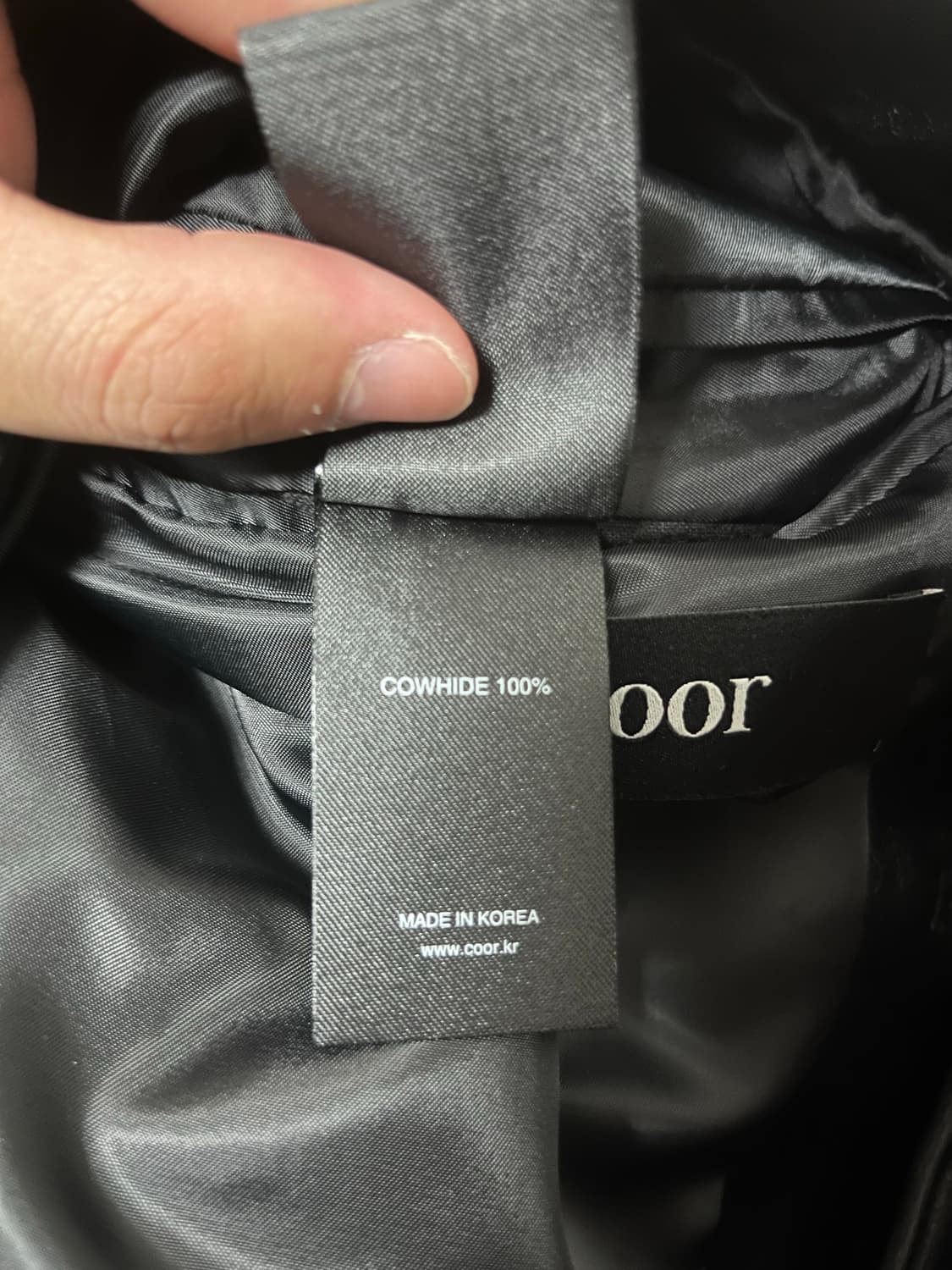 [M] 쿠어 크롭 카우하이드 레더 자켓 상품이미지7