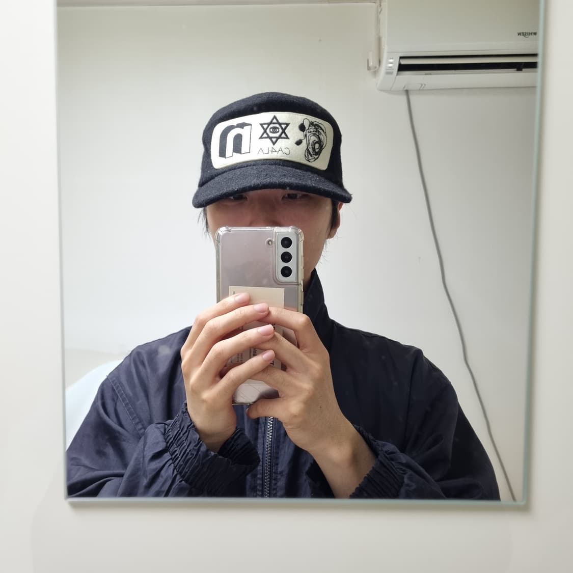 CA4LA 울 심볼캡 블랙 상품이미지10