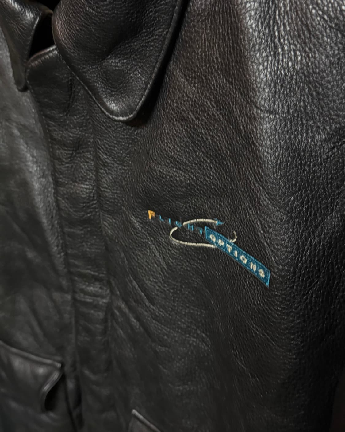 90-00‘s 게임 스포츠웨어 레더 봄버자켓 M 상품이미지3