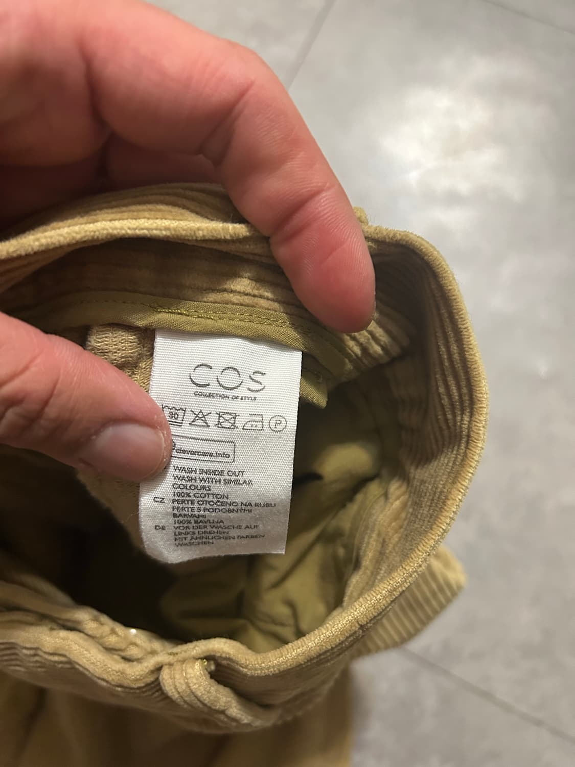 COS  [코스]  빈티지 브라운 코듀로이 팬츠  29인치  상품이미지2