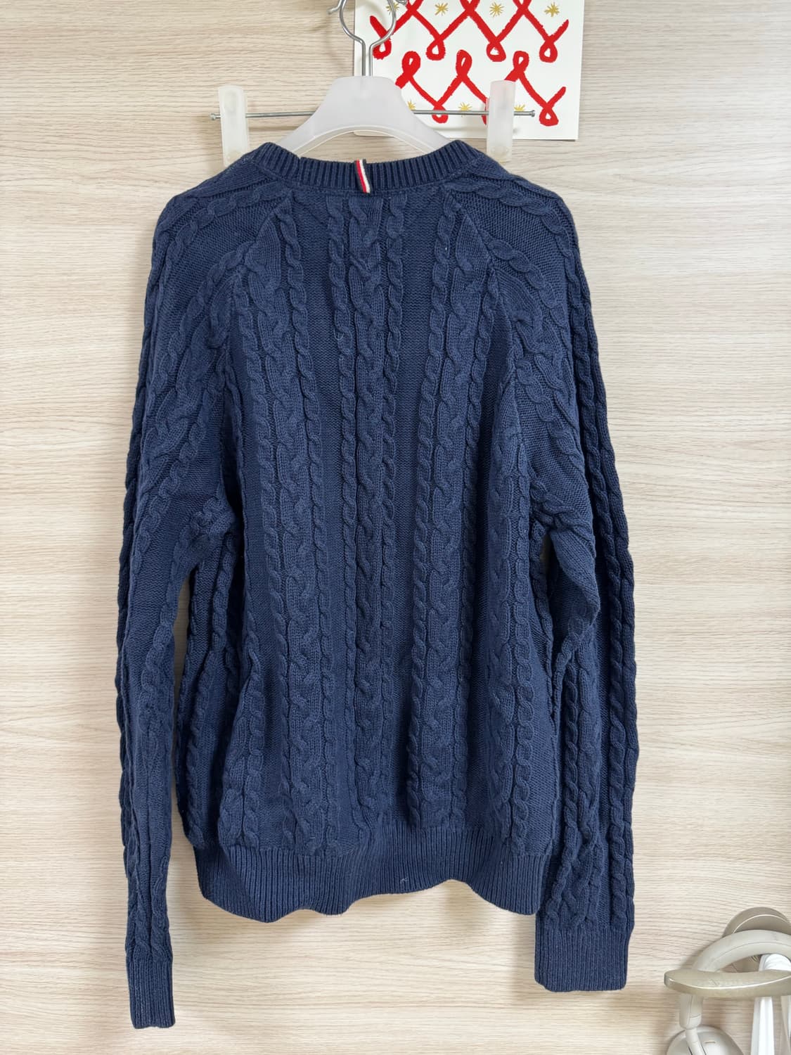 타미힐피거 케이블 니트 네이비 상품이미지4