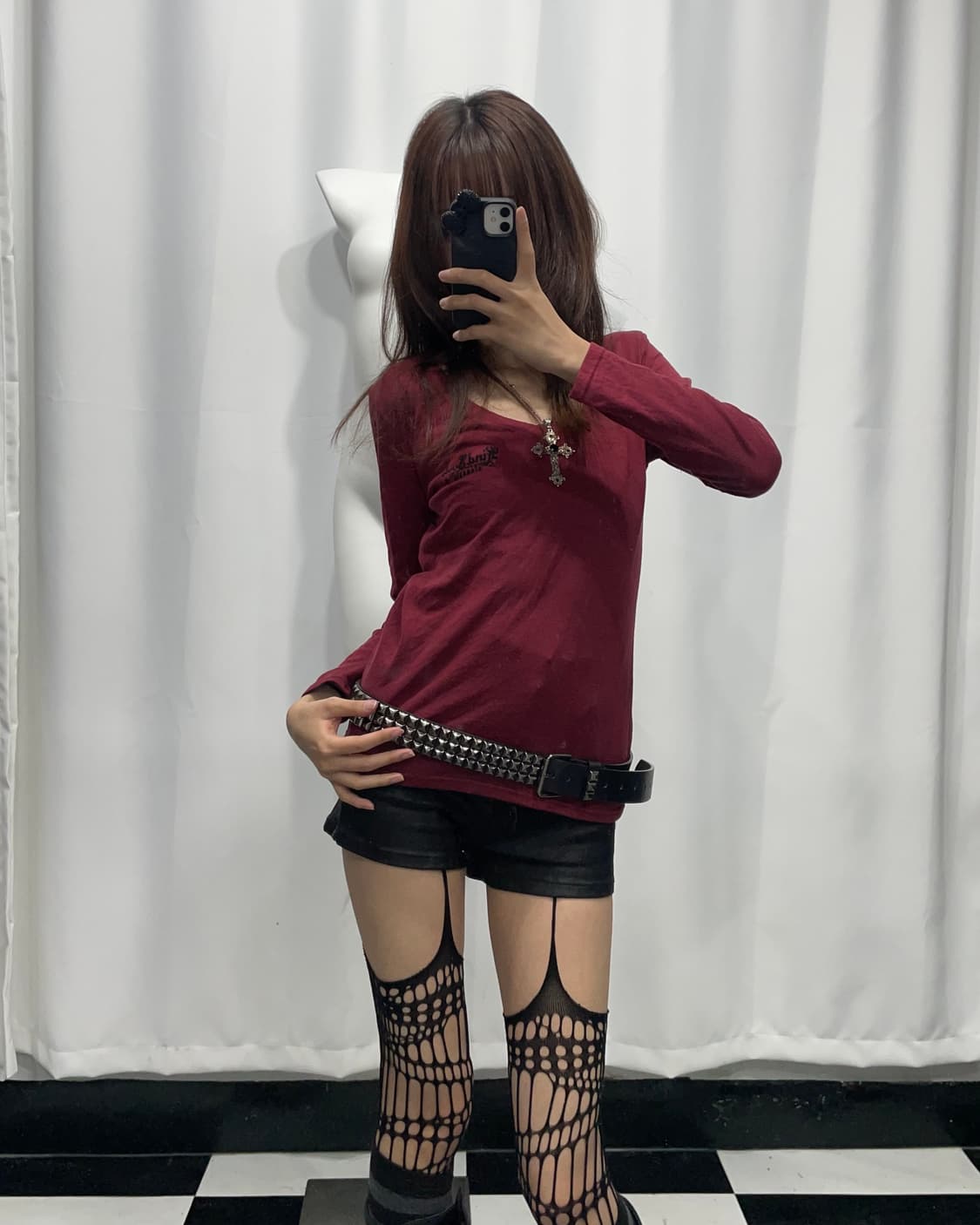 🎸레드 백 프린팅 롱슬리브🎸 상품이미지3