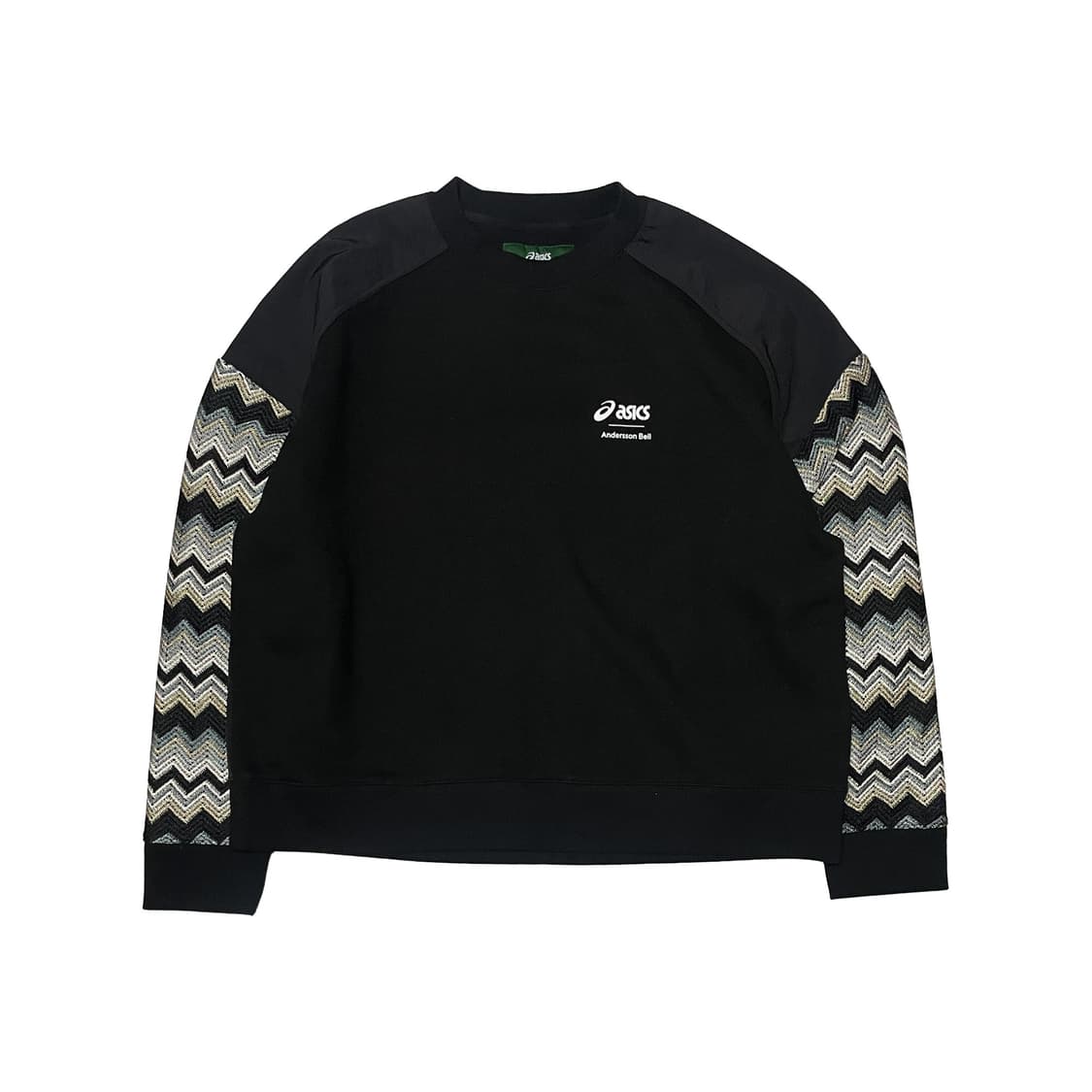 아식스 X 앤더슨벨 블랙 맨투맨 상품이미지1