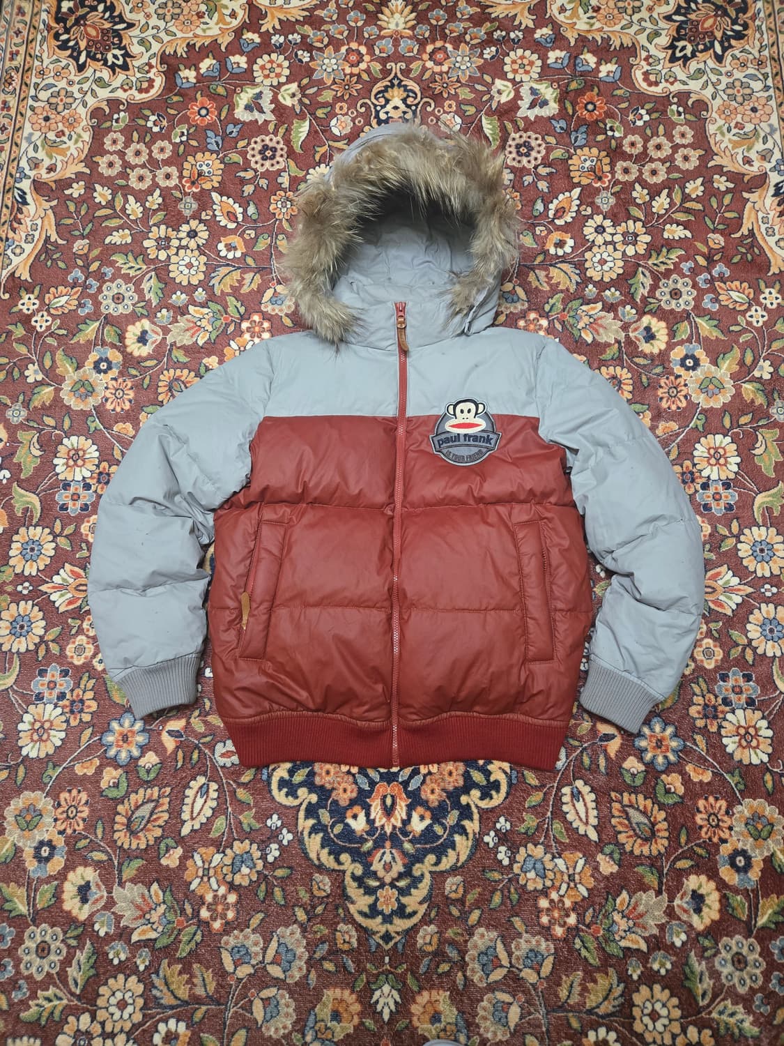 [XL] 홀하우스 폴프랭크 배색 후드 패딩 (남녀공용)
 상품이미지1