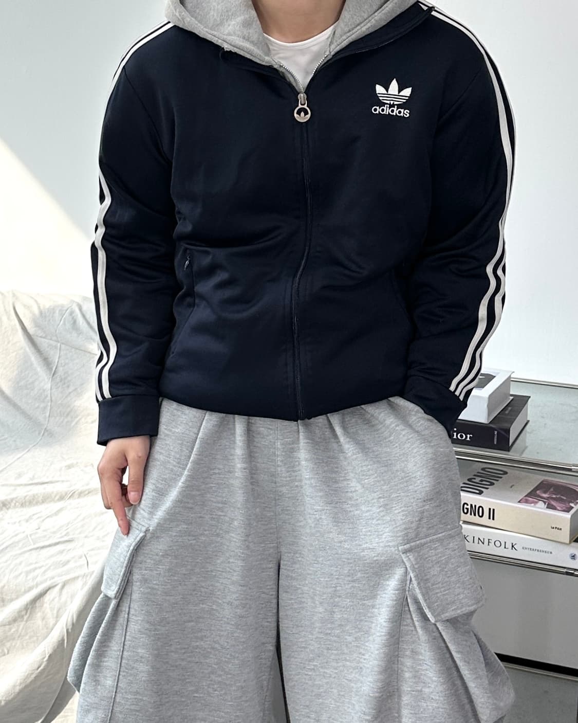 아디다스 네이비 파이어버드 트랙탑 져지 상품이미지2