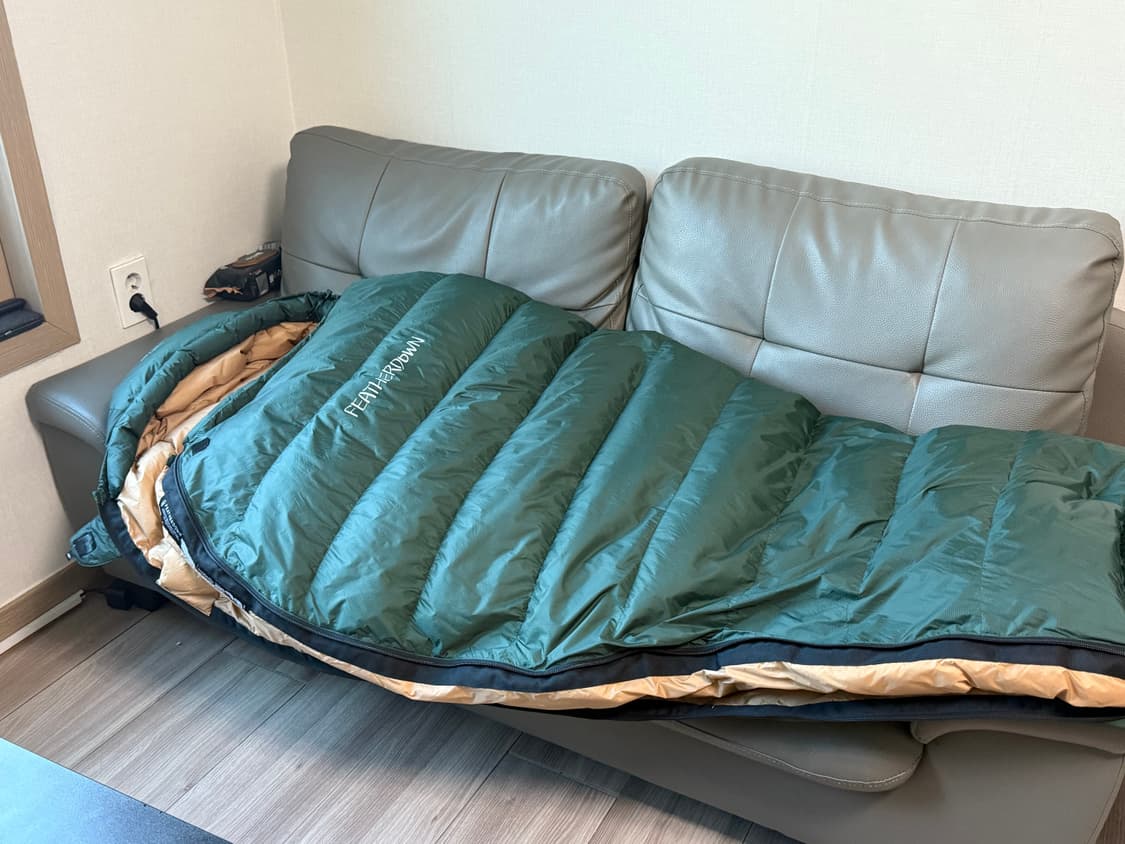 페더다운 3s-800g 침낭 (포레스트그린컬러) 상품이미지6