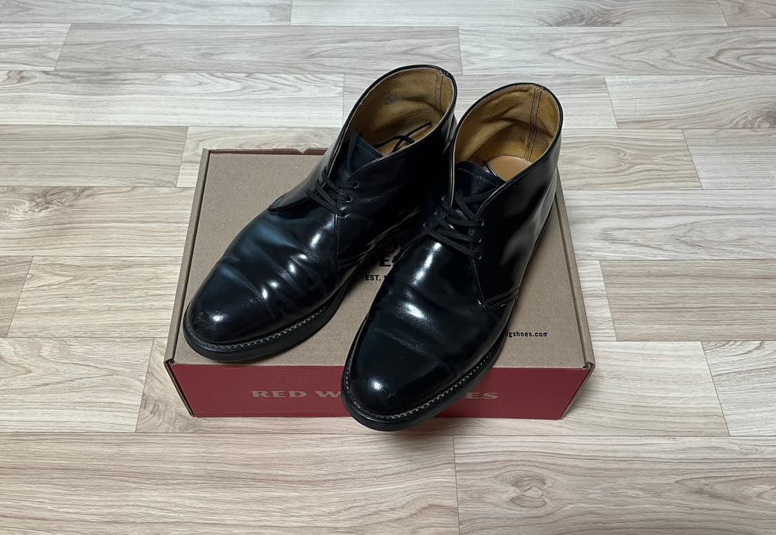 60’s 메이슨 치페와 폴스 처카 부츠 블랙 9D(270mm) 상품이미지1