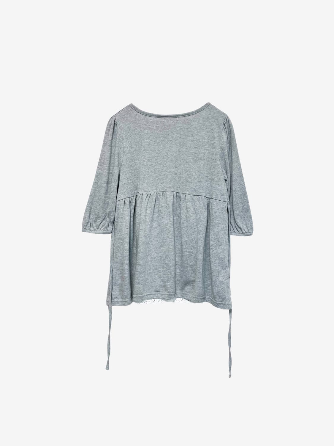 Layered Lace Point Cardigan - Gray 상품이미지6