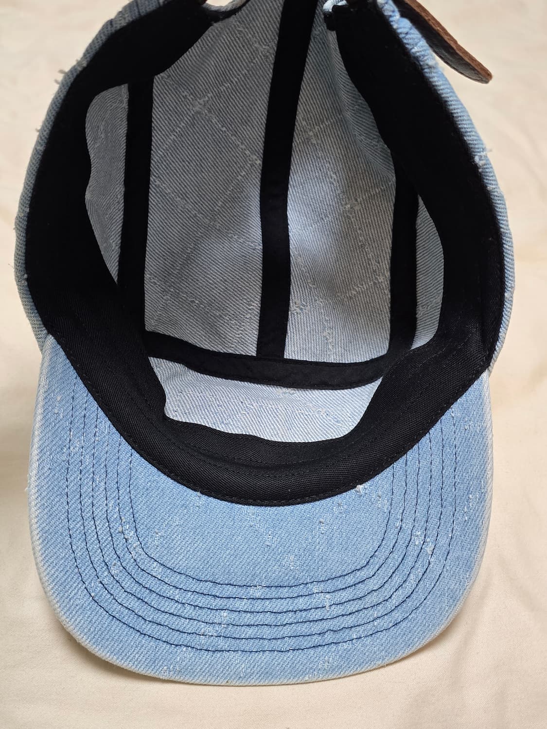 슈프림 펀치드 데님 캠프캡 워시드 인디고 상품이미지5