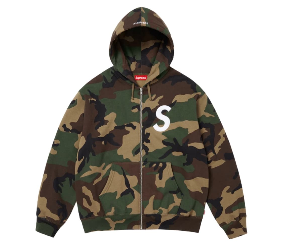슈프림 S로고 후드집업 M 새상품 판매합니다. 상품이미지1