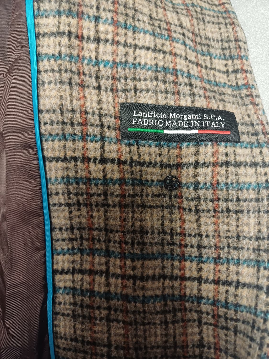 [이태리원단] SI(씨) 여성 자수 포인트 체크 롱코트 (55) 상품이미지5