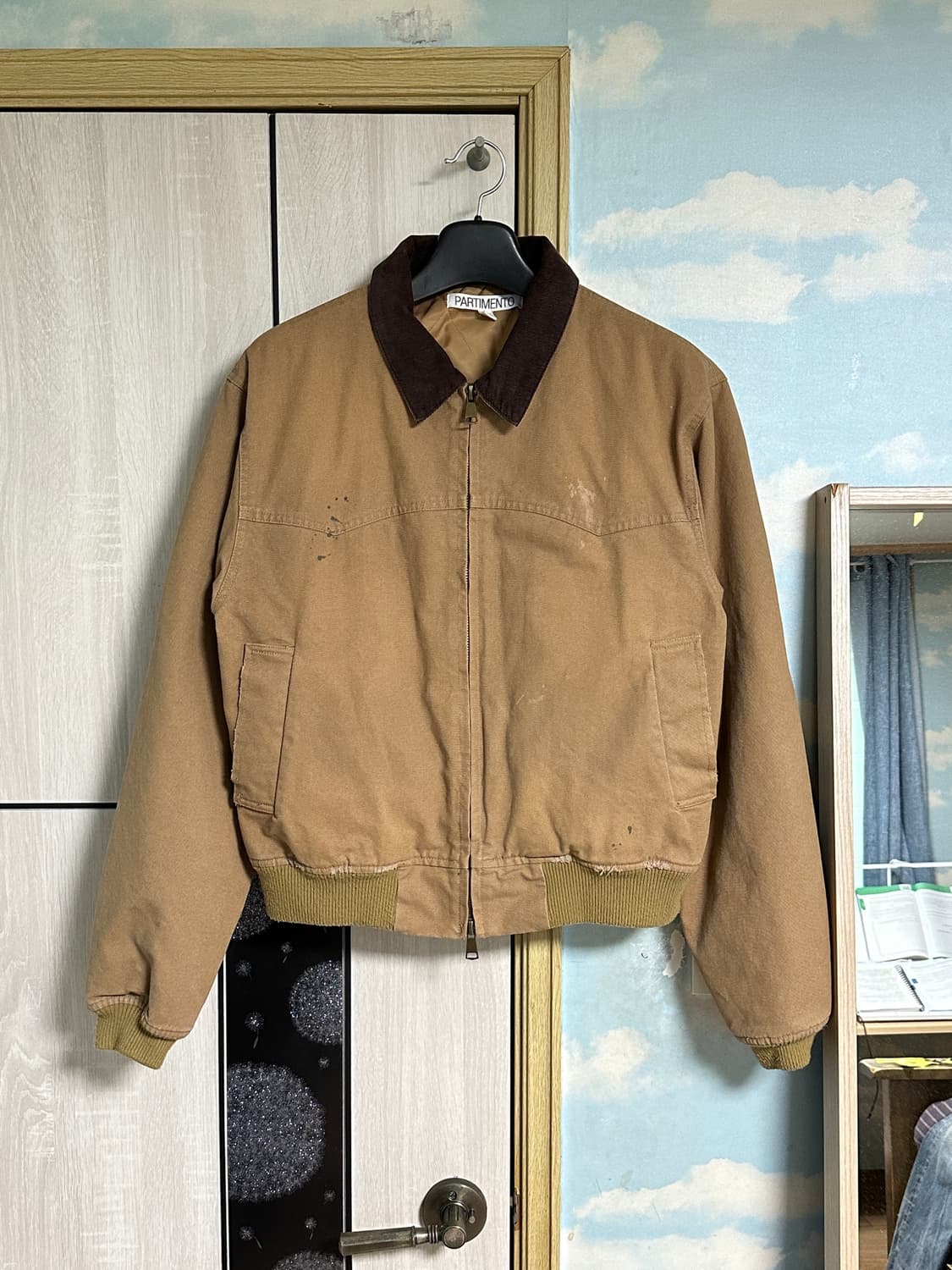 (L) 파르티멘토 VTG 워시드 웨스턴 블루종 베이지 상품이미지2