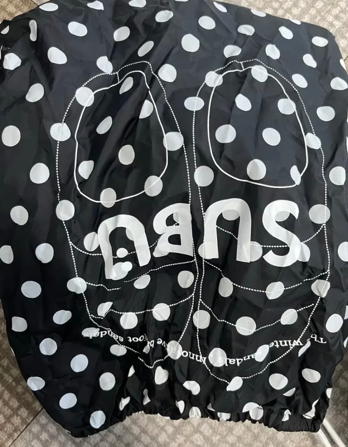 [2]SUBU 땡땡이 슬리퍼 블랙 상품이미지2