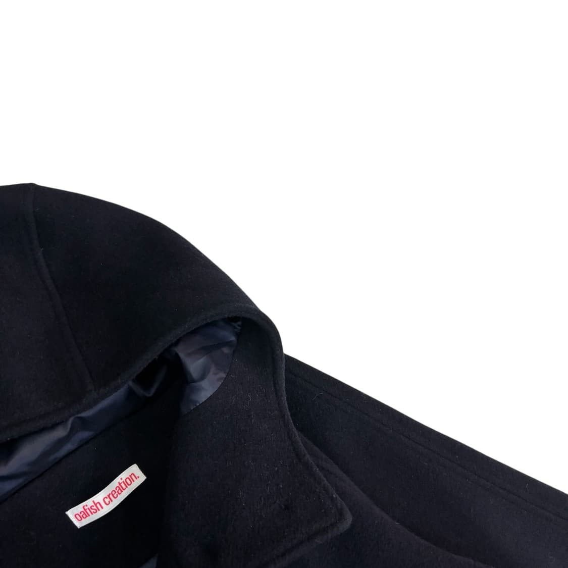 오피쉬 Oafish 리치 울 후드 하프 코트 상품이미지3