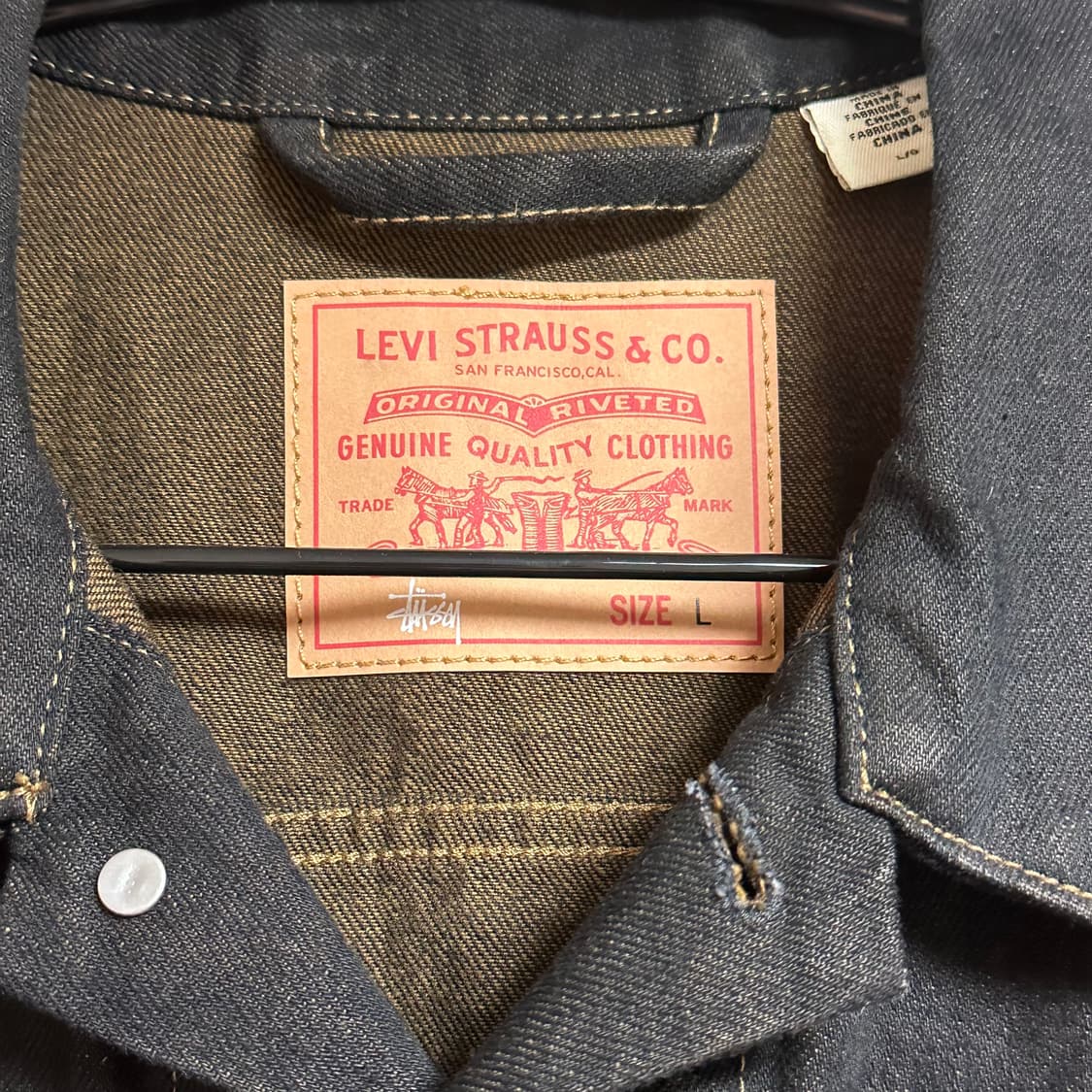 스투시 리바이스 데님자켓 L 상품이미지4