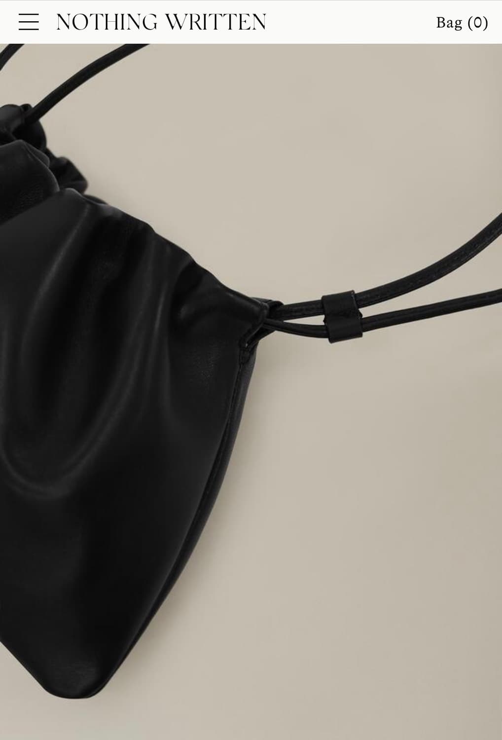 낫띵리튼 넬라 스트랩 백 블랙 상품이미지2