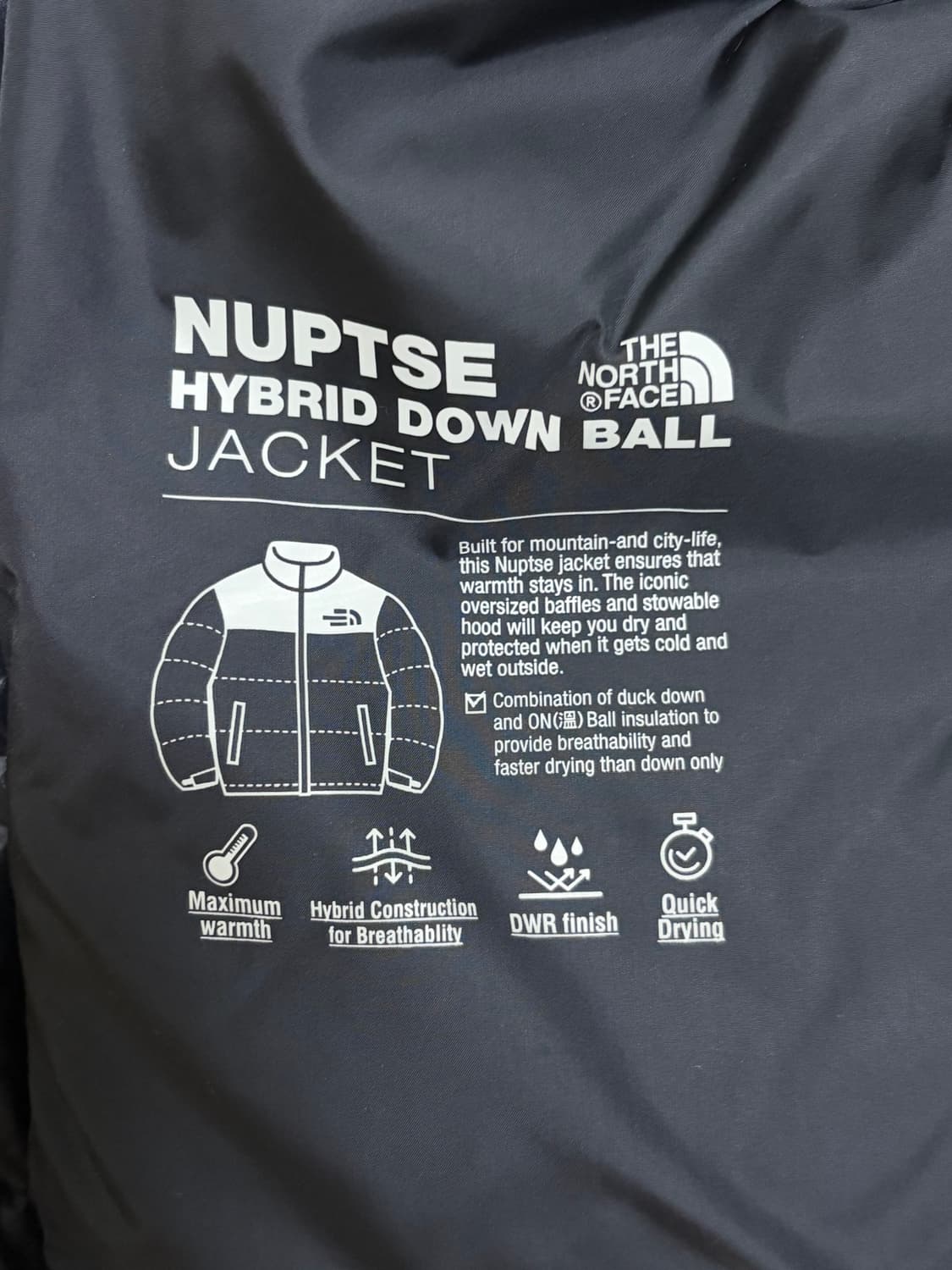 노스페이스 하이브리드 눕시 다운볼 패딩 상품이미지4