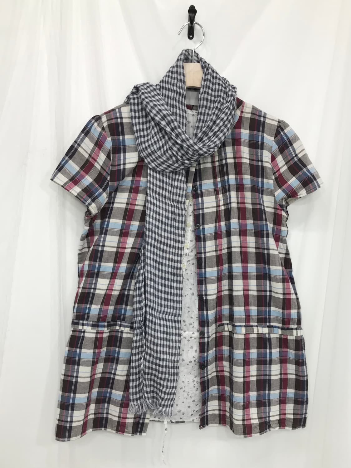 체크 베이지 모리 세트 상품이미지7