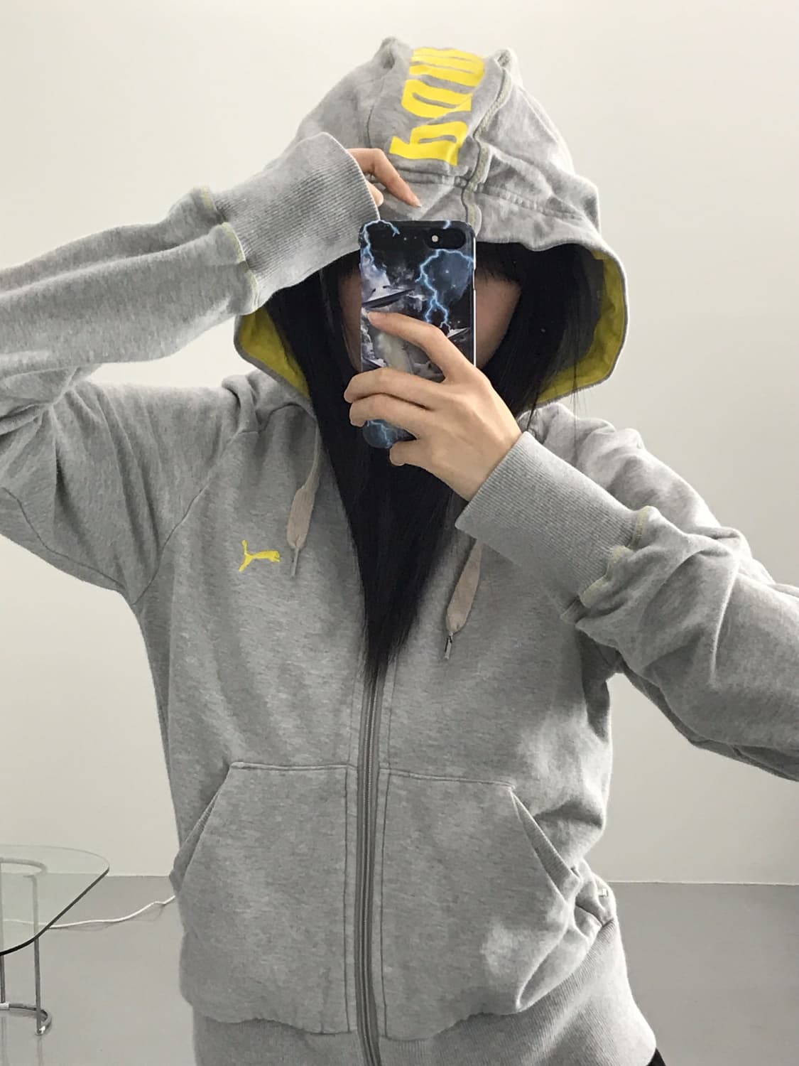 Puma Gray Zip Up Hoodies 상품이미지1