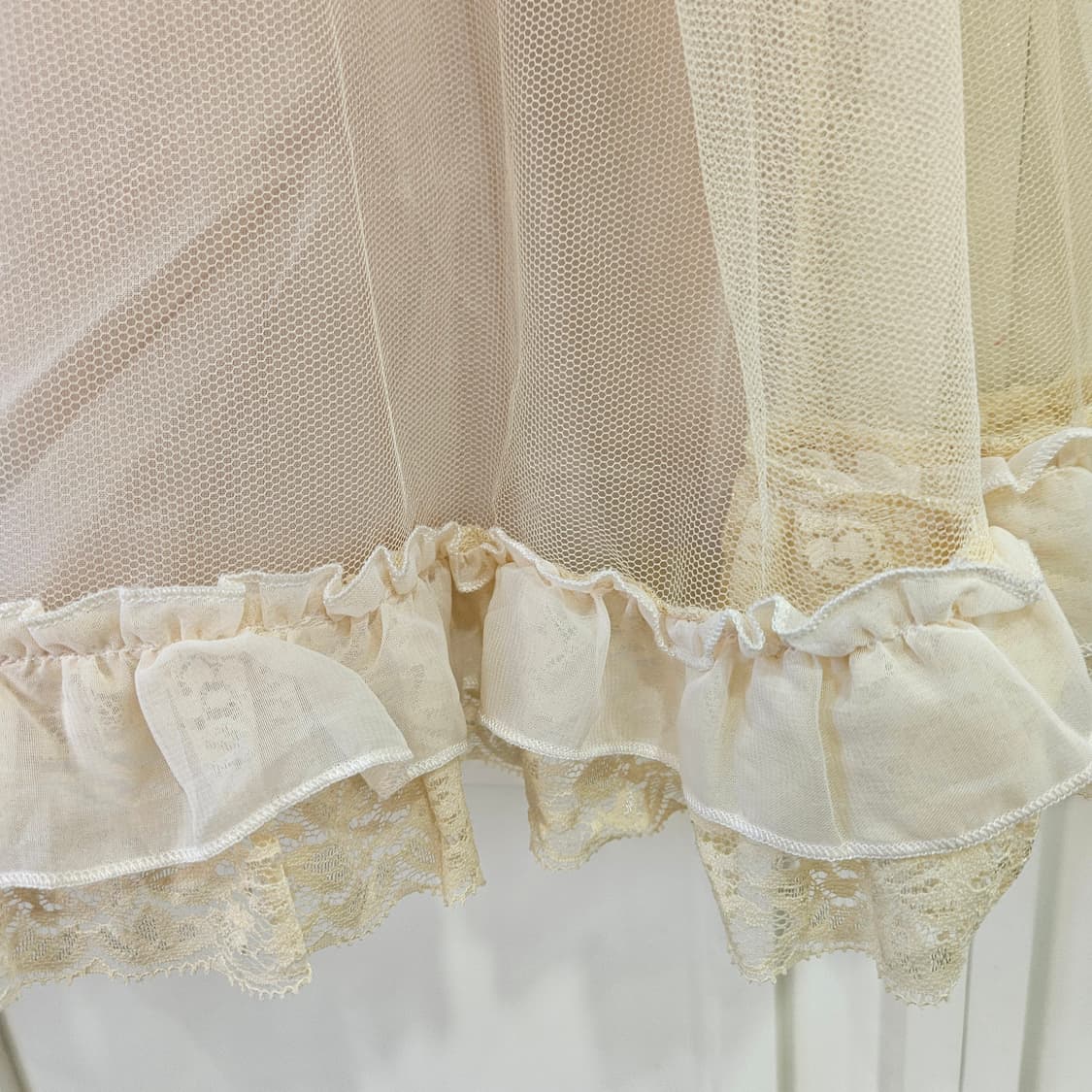 엑시즈팜(Axes Femme) 레이스 배색 튤 원피스 상품이미지8