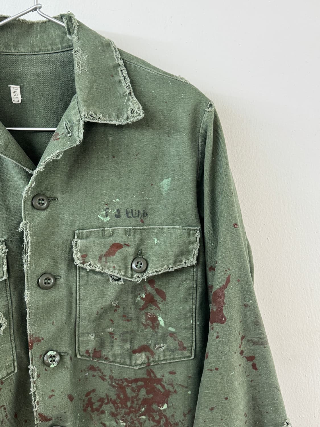 70's Us army OG-107 button up shirt 상품이미지6