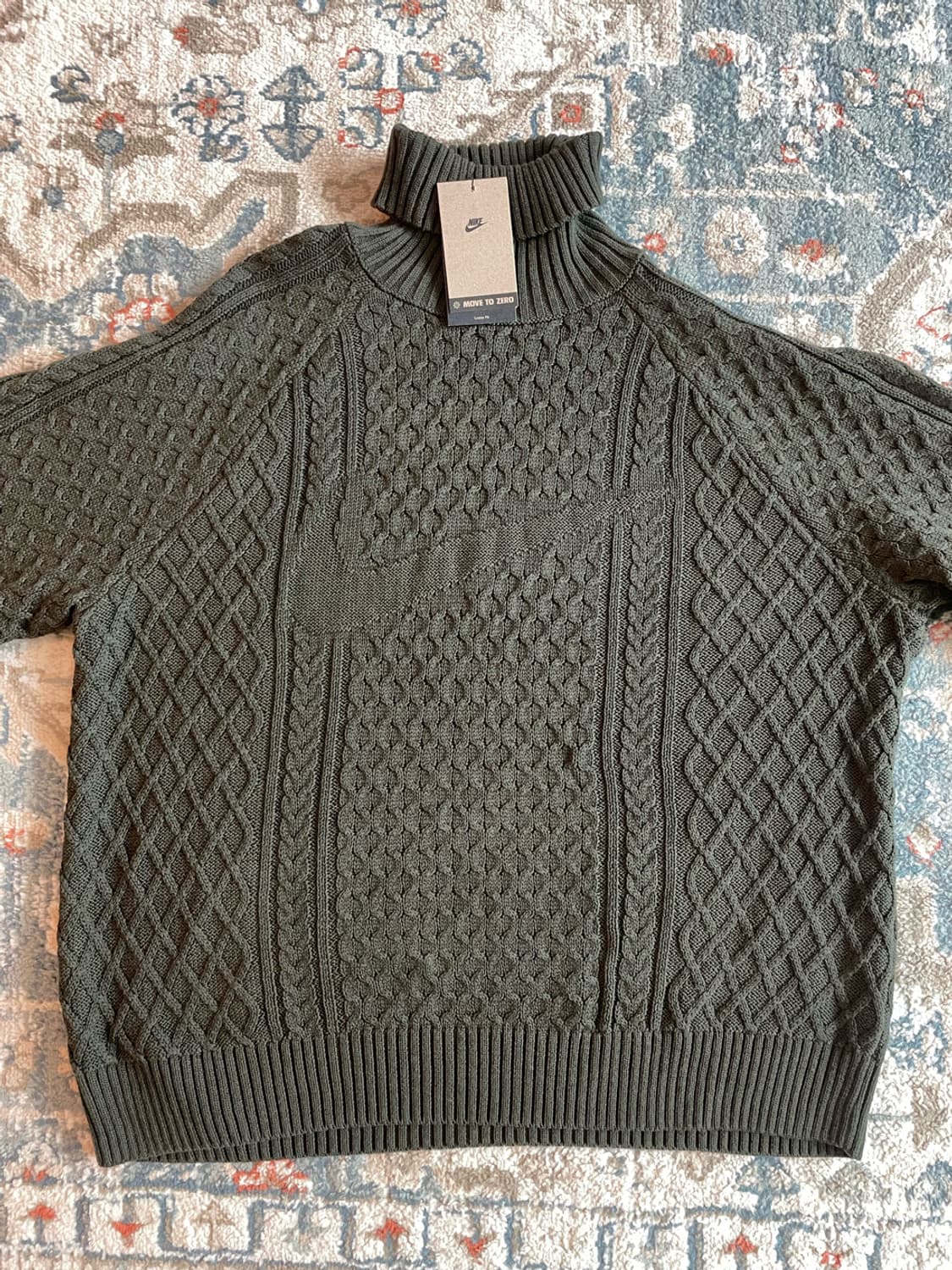 나이키 라이프 케이블 니트 터틀넥 (새제품. XL) 상품이미지4