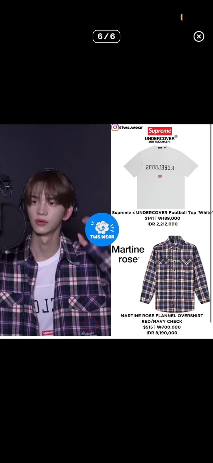 마틴 로즈 셔츠 M 상품이미지1