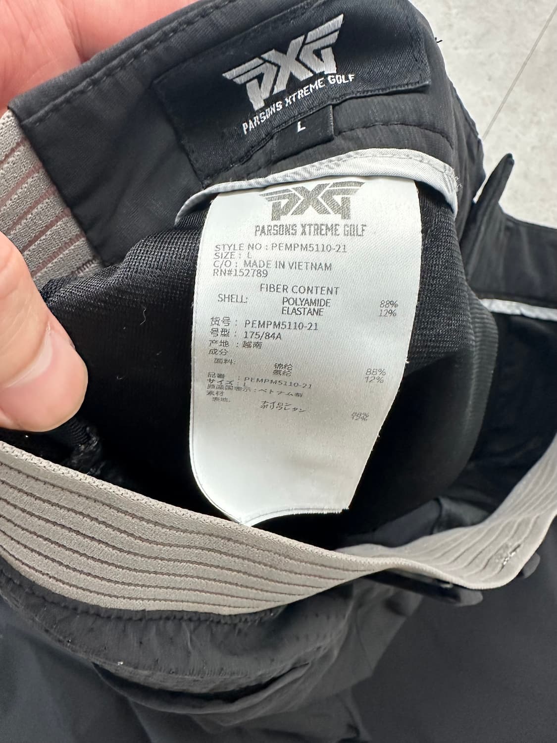 PXG 남성 골프 팬츠 블랙 매장판 L사이즈(32-33)오늘만 이가격 상품이미지5