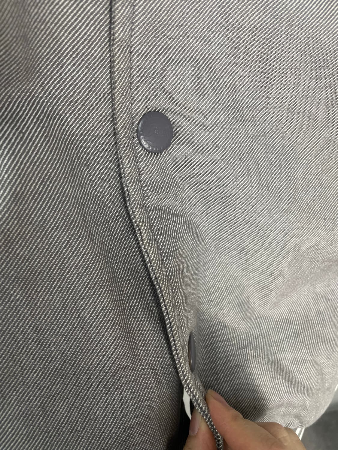 후부 빅로고 데님 바시티 자켓 H2197 상품이미지10