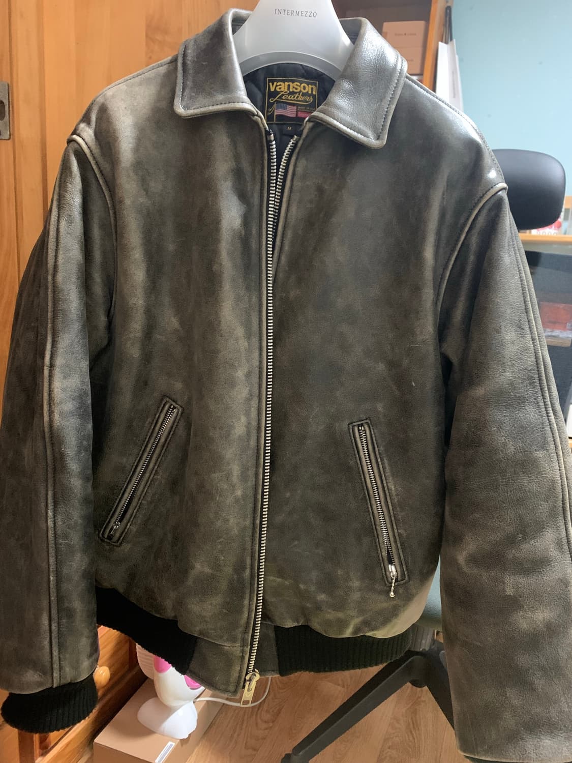 슈프림 밴스 레더 자켓 상품이미지1