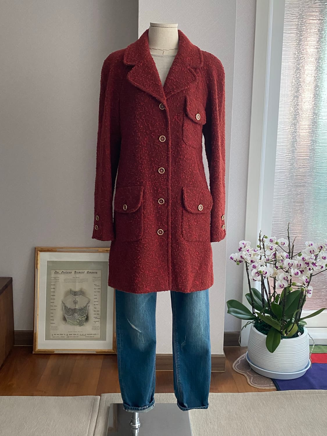 CHANEL 샤넬 트위드 코트(36) 상품이미지6