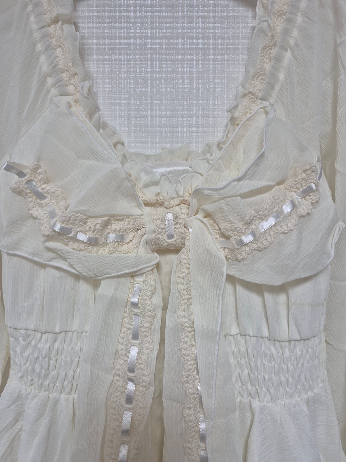 리즈리사 샘플 초고전템 럭셔리 히메갸루 원피스 아이보리 상품이미지2