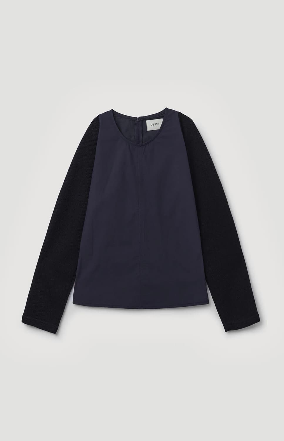 Pesto raglan slim blouse - dark lake 상품이미지1