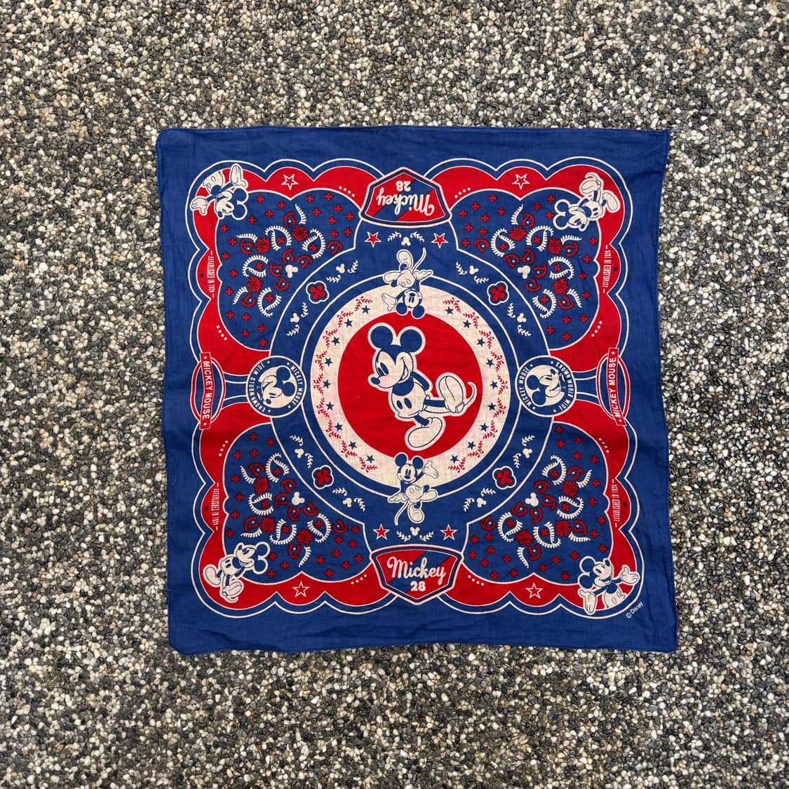 빈티지 디즈니 미키마우스 반다나  상품이미지1