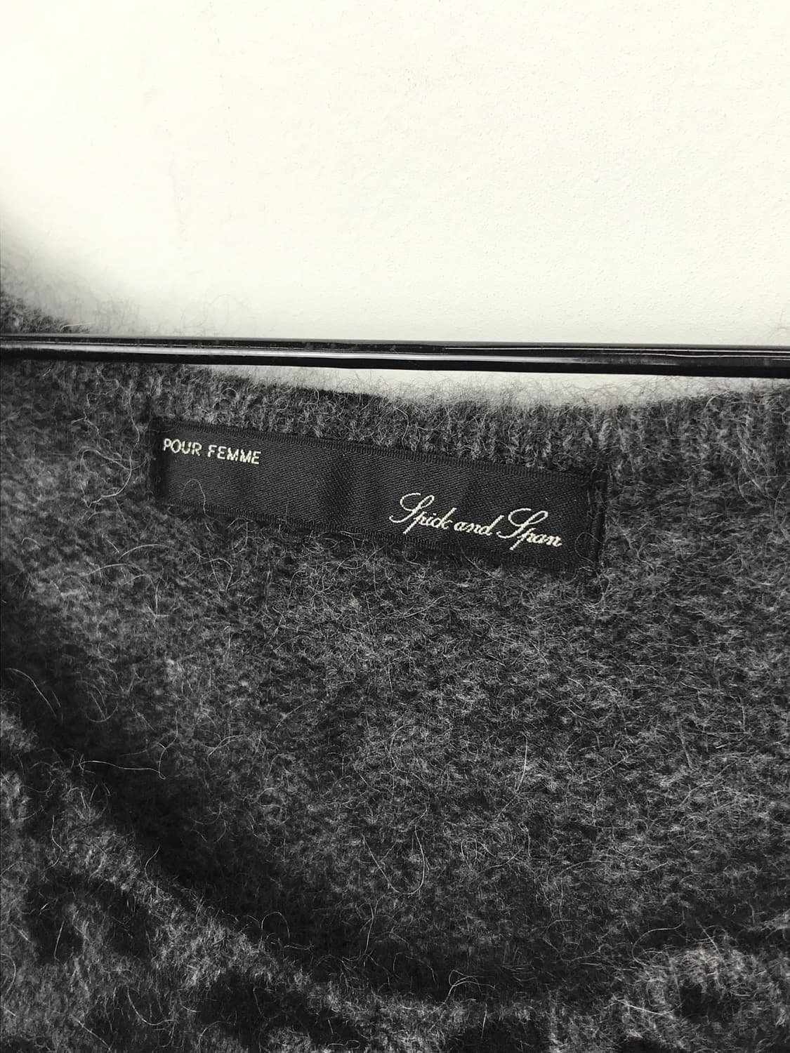 Jpn Charcoal Gray Leopard Knit Sweater 상품이미지6