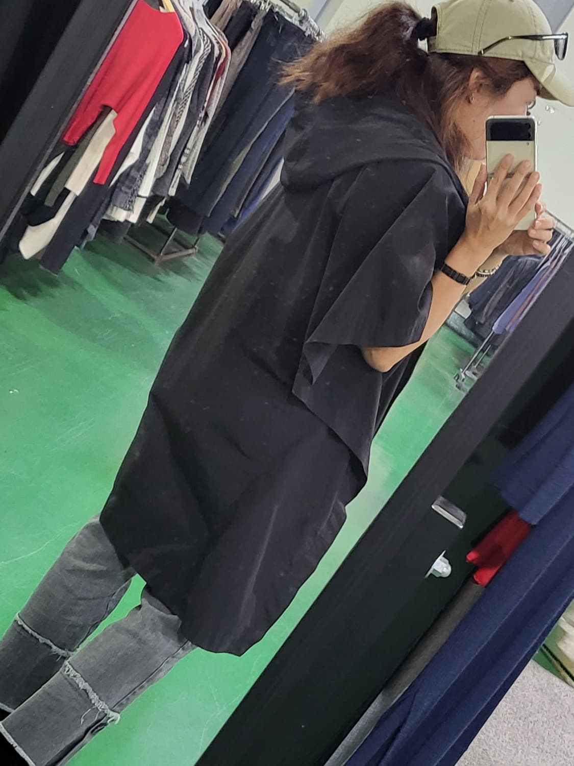 DKNY 판초 스타일 자켓 상품이미지4