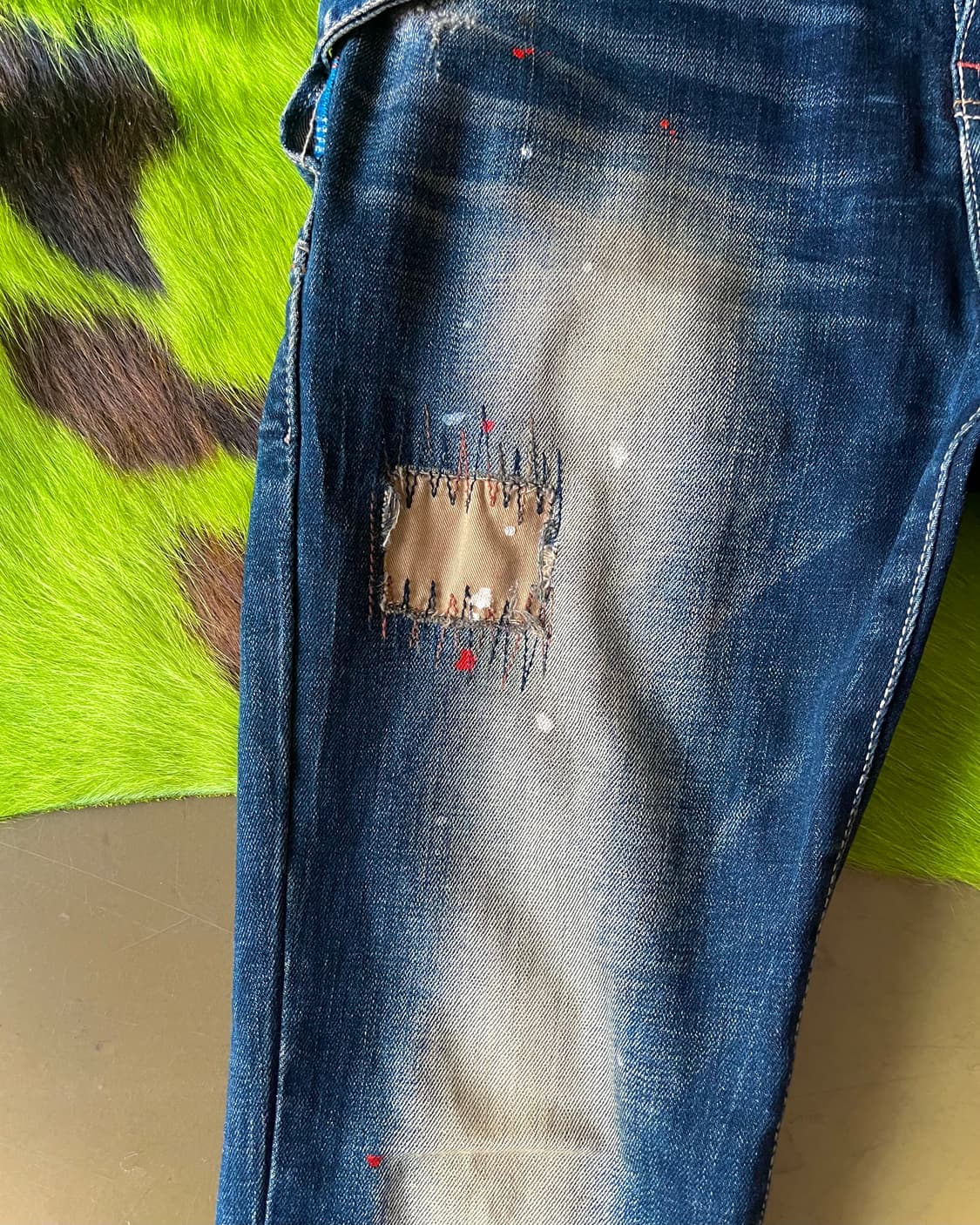 Jpn Vintage Double Layered Denim Jeans 상품이미지9