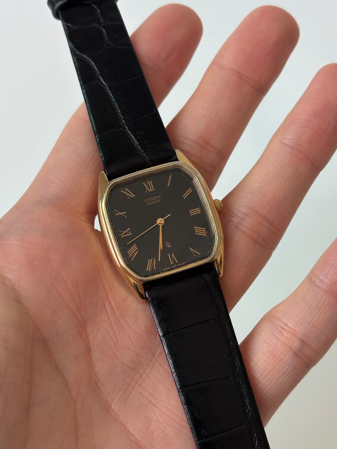 1980s CQ Roman Gold Square Quartz 상품이미지1