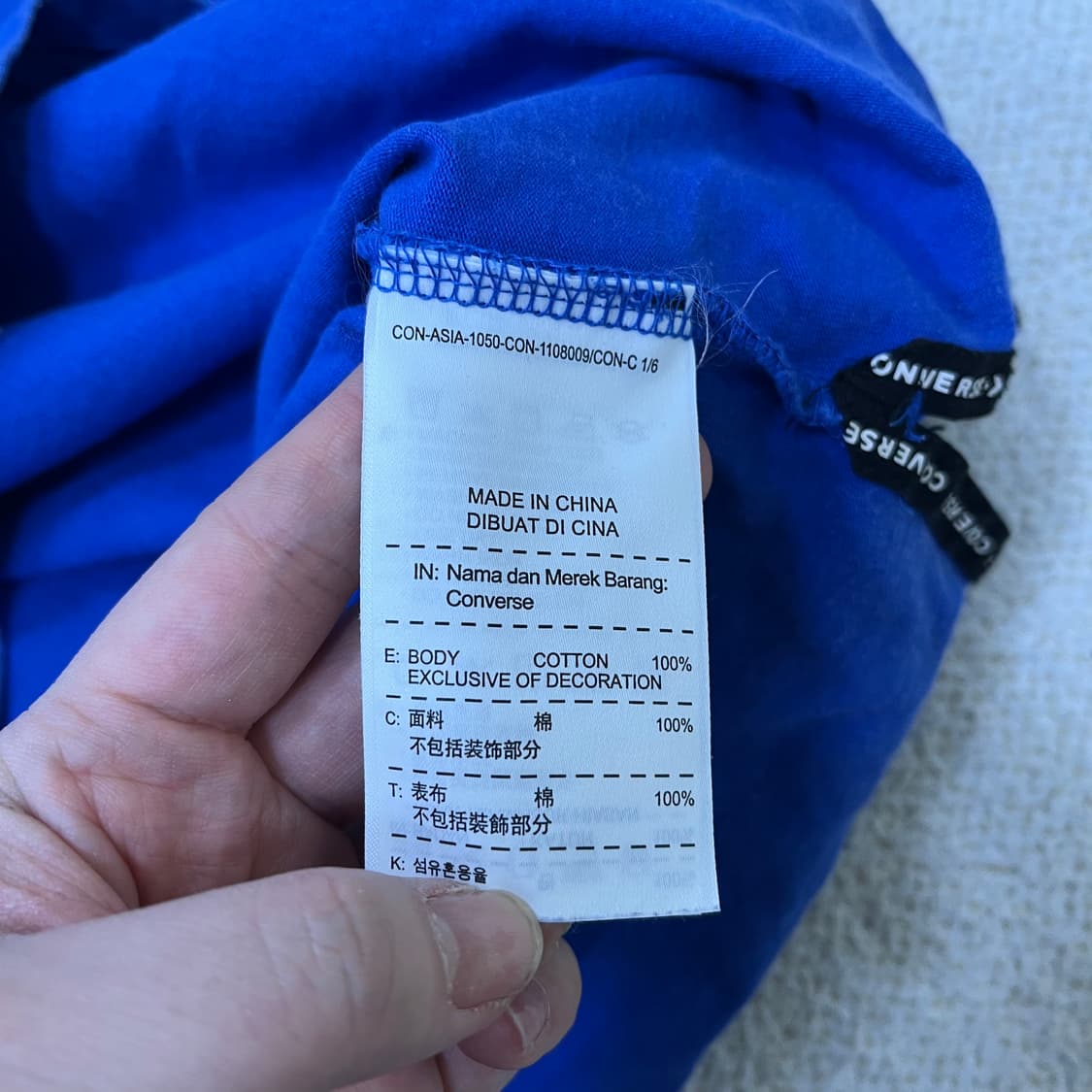 95 컨버스 스몰로고 반팔 티셔츠 0323M 상품이미지3