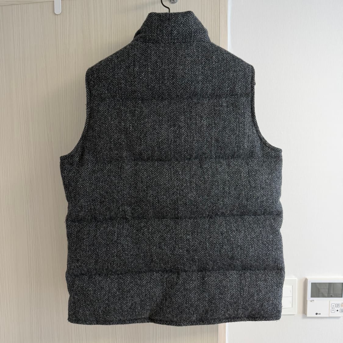 에디바우어 헤링본 해리스  트위드 울 구스다운 베스트 패딩조끼 M 상품이미지2