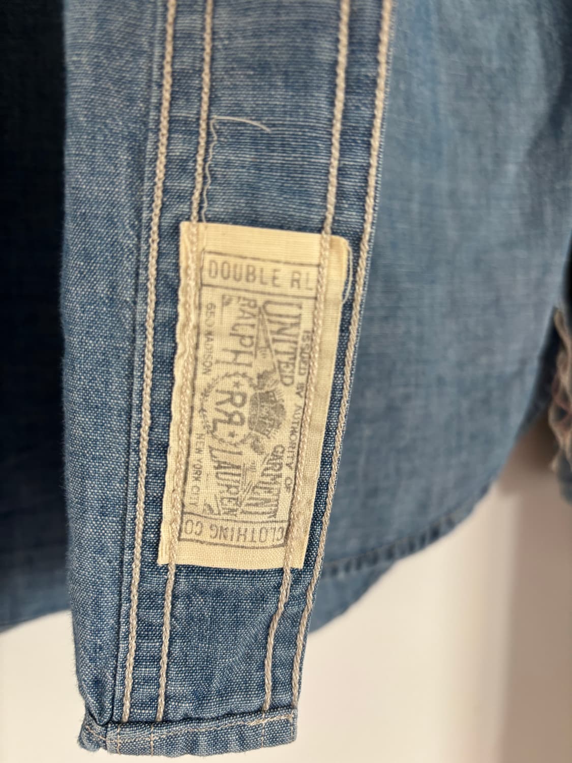 [S] RRL 샴브레이 워크셔츠 인디고 상품이미지5