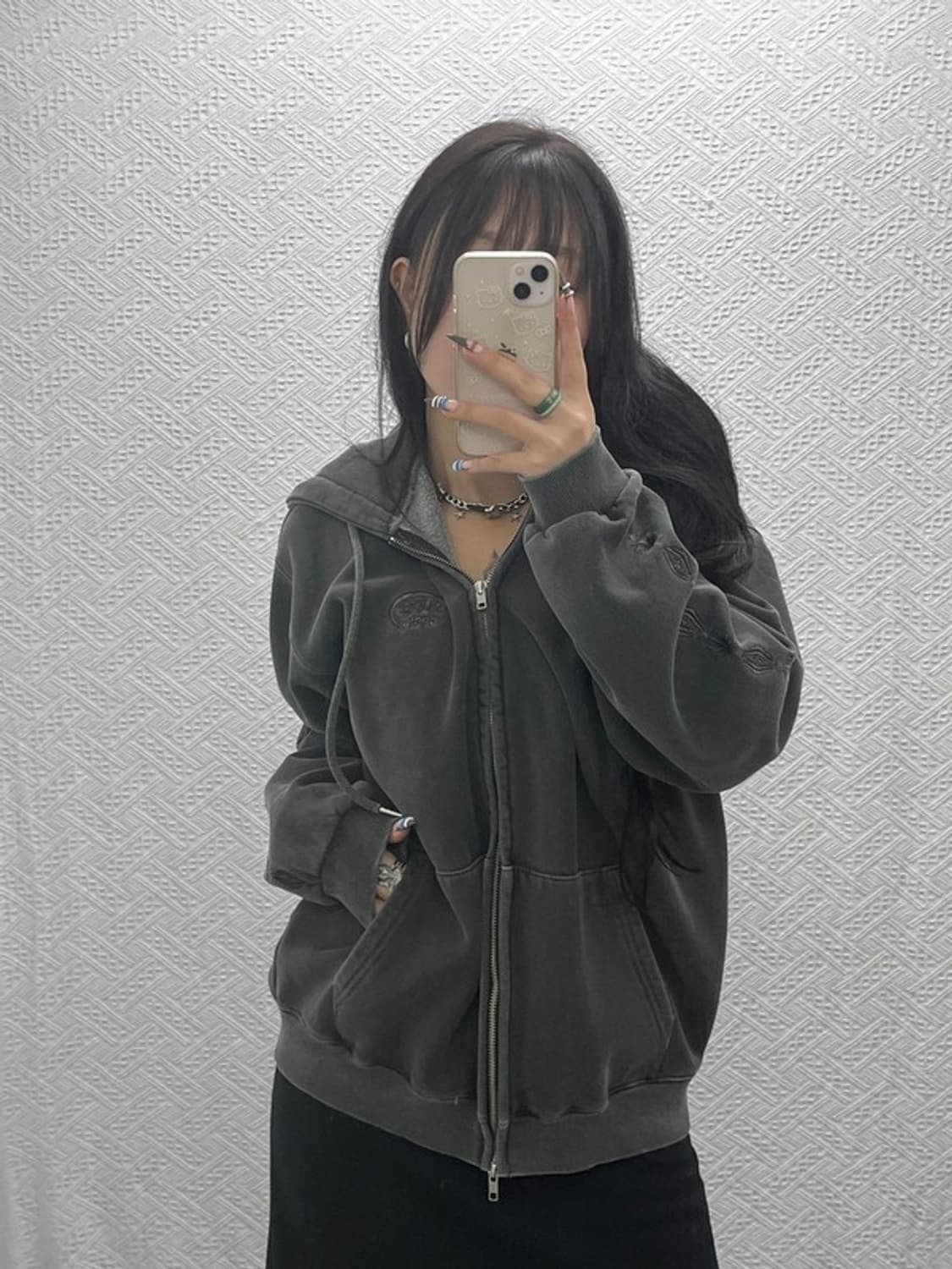 꼼파뇨 키치 슬리브스타 피그먼트 투웨이 후드집업 M C07641 상품이미지2