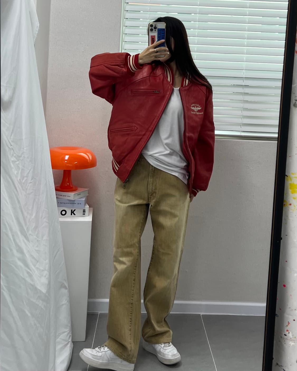 (XS)90'S 아비렉스 레더자켓-M1591 상품이미지10