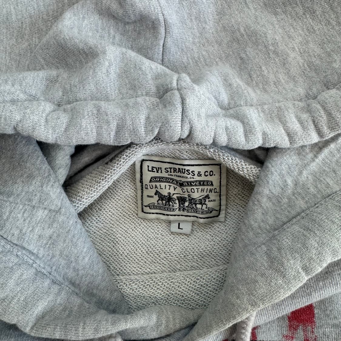 Levis 리바이스 프린팅 그레이 후드티 상품이미지6