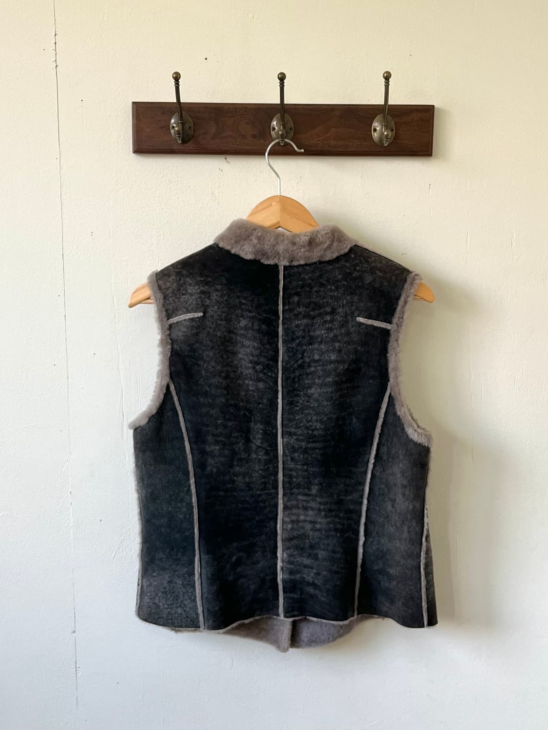 ville d’azur 스웨이드 퍼 베스트 상품이미지3