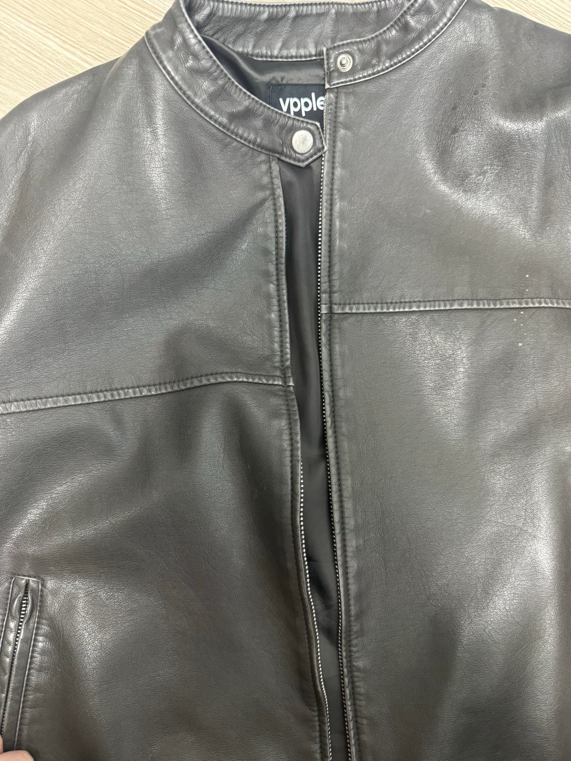 브플먼트 워싱비건레더자켓  상품이미지9