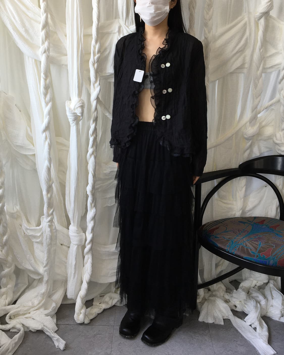 Sha layer long skirt 상품이미지5