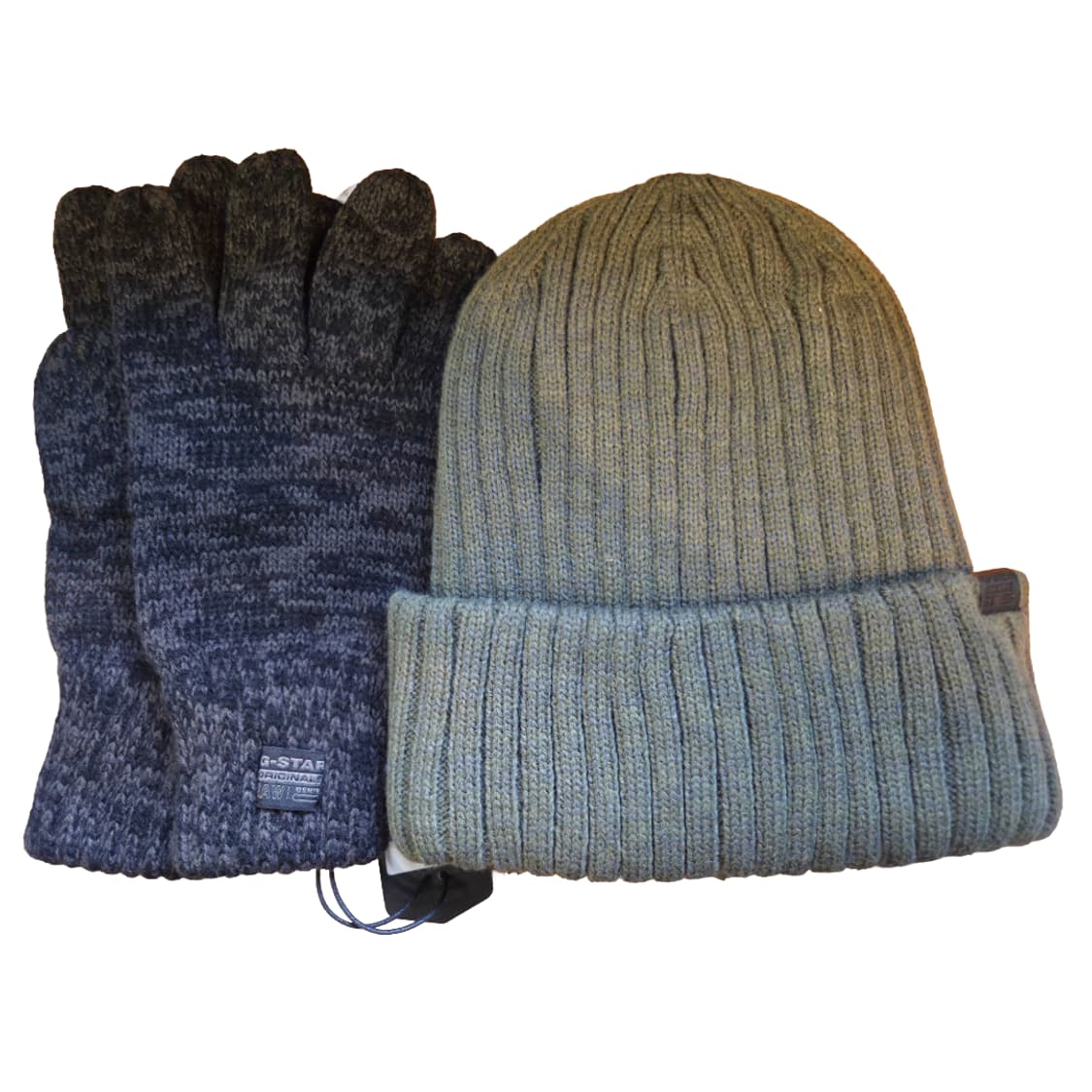 (크리스마스 특가)G-Star 비니 + 니트 장갑 세트 상품이미지1