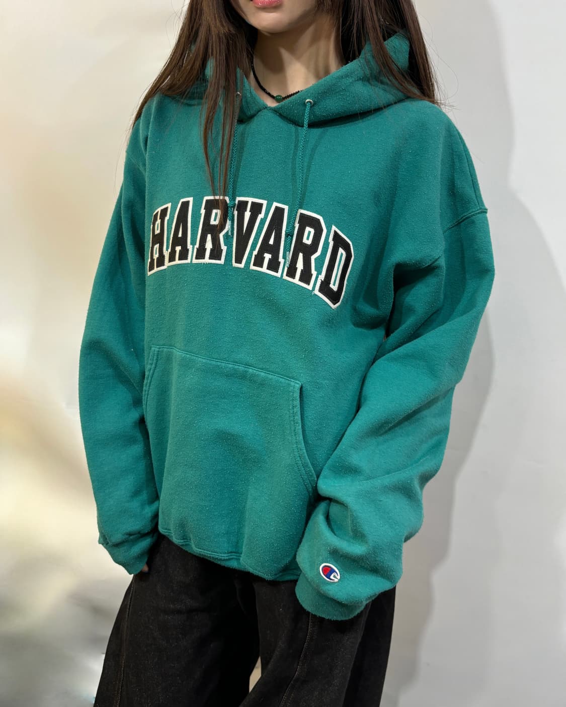 90s CHAMPION  그린 후디 상품이미지2